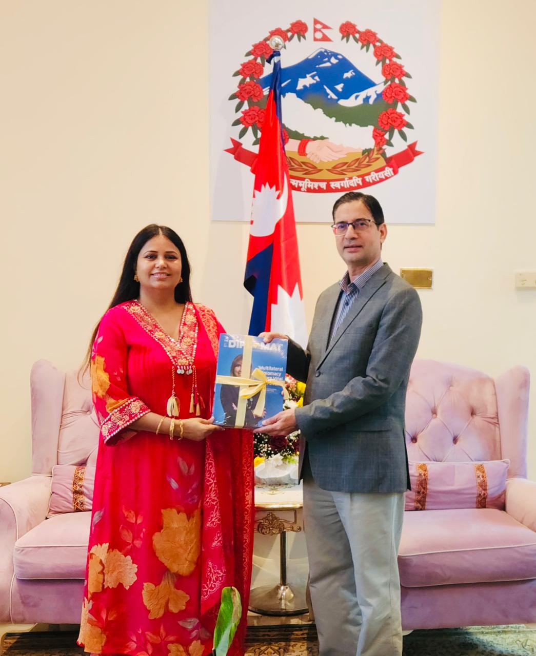 Amb. Dr. Sarmila Meets Amb. Dornath in Oman