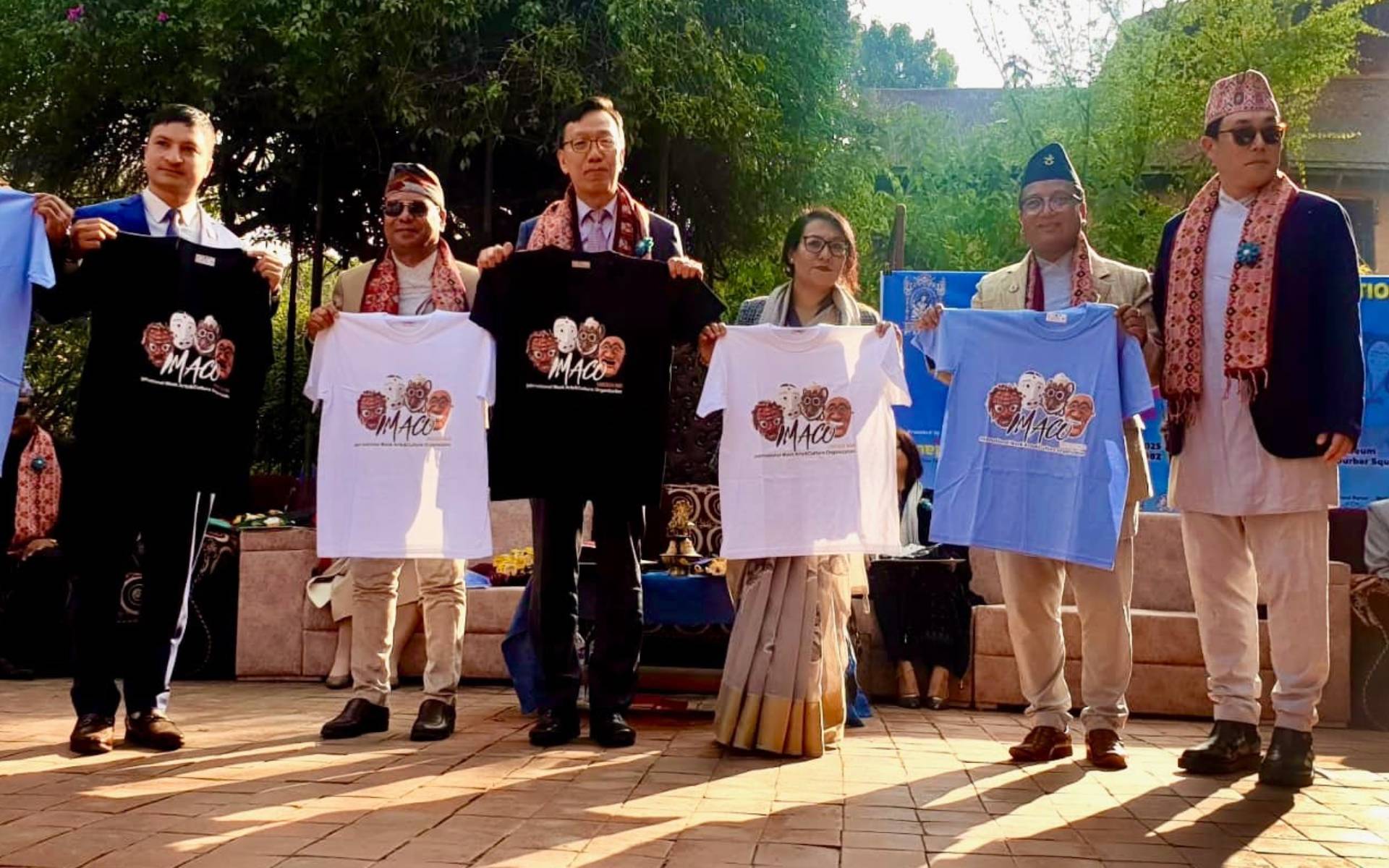 Korean Embassy Joins Mask Art Exhibition in Lalitpur