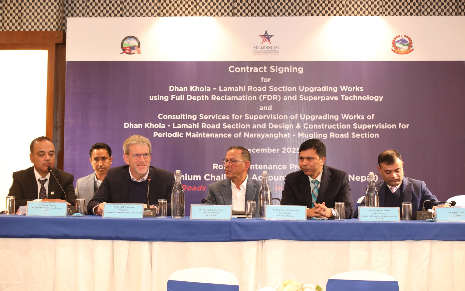 MCA-Nepal Signs $23.66 Million Road Maintenance Contracts Under MCC Compact