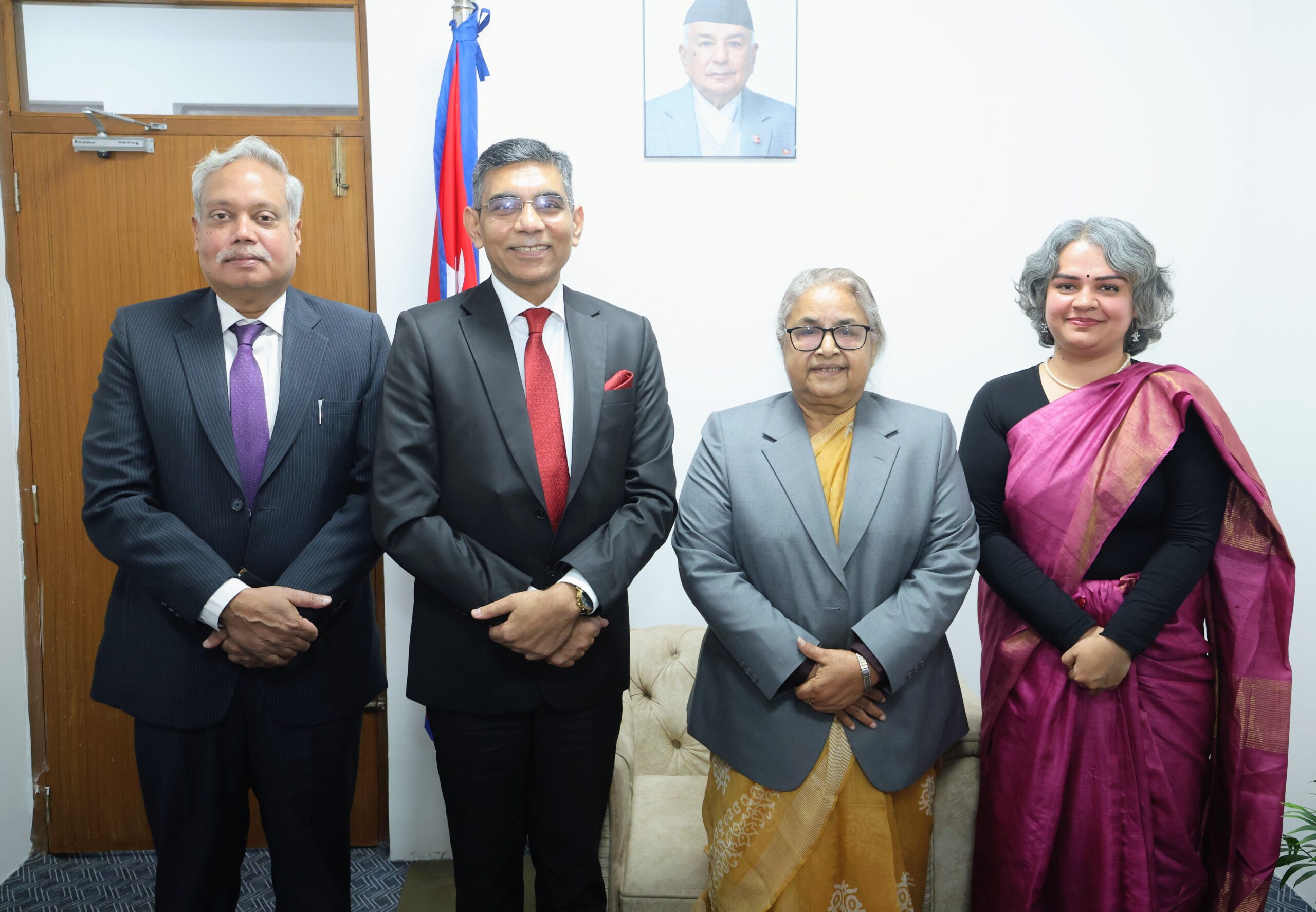 Visiting the Additional Secretary of India Mahawar met Prime Minister Karki