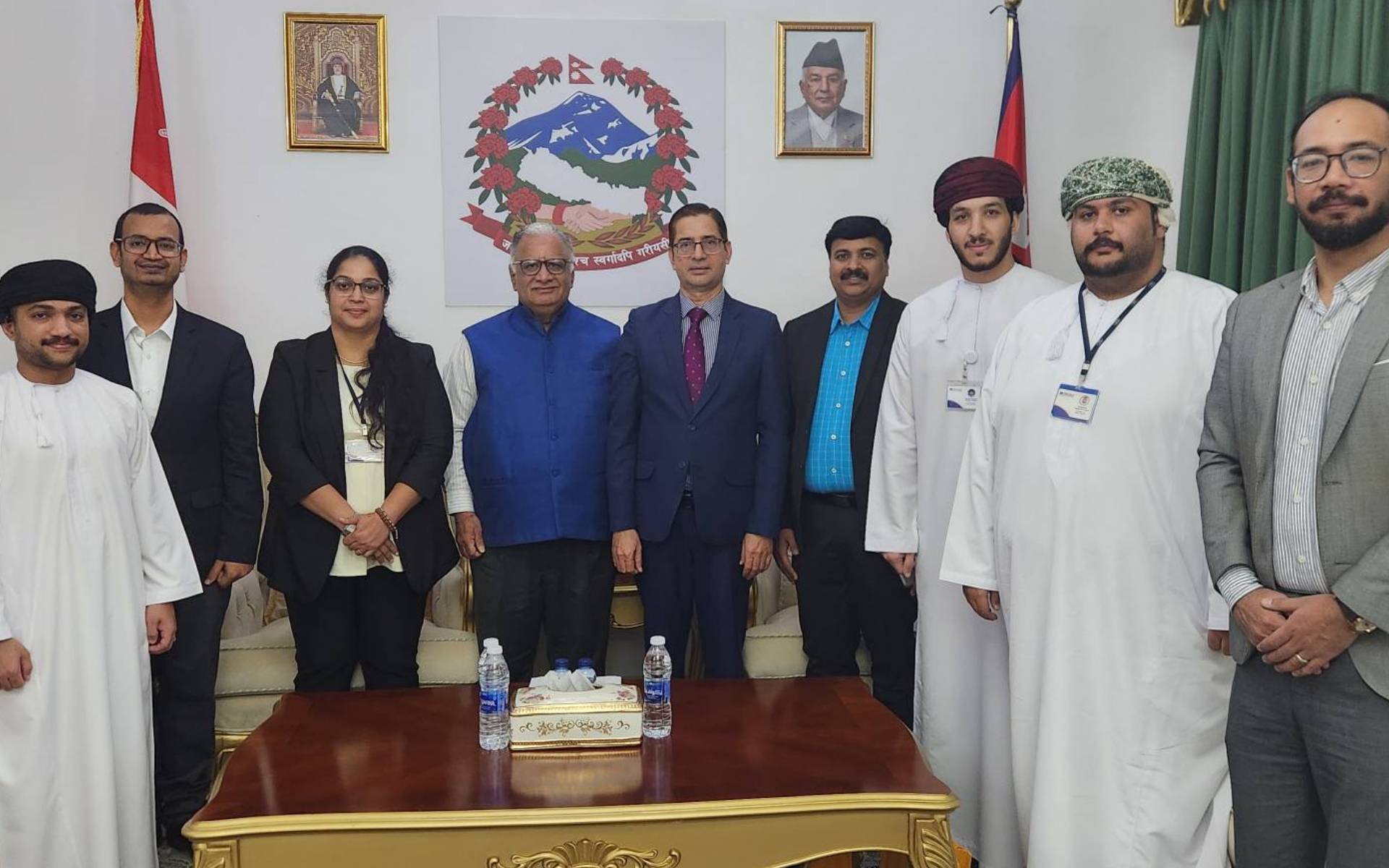 Omani Banking Trainees Pay Courtesy Call on Nepali Ambassador