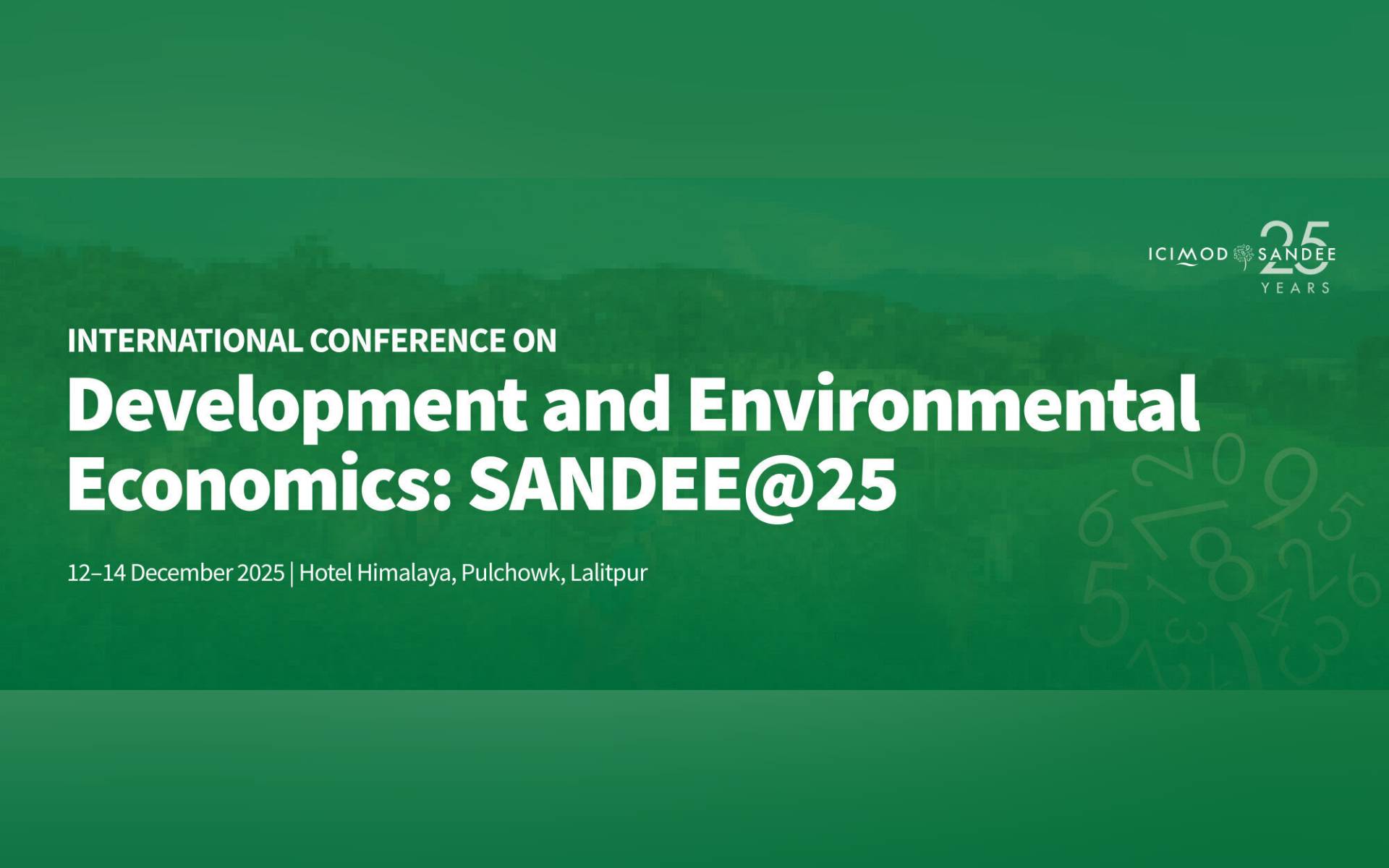 SANDEE Marks 25 Years with International Conference on Environment and Development