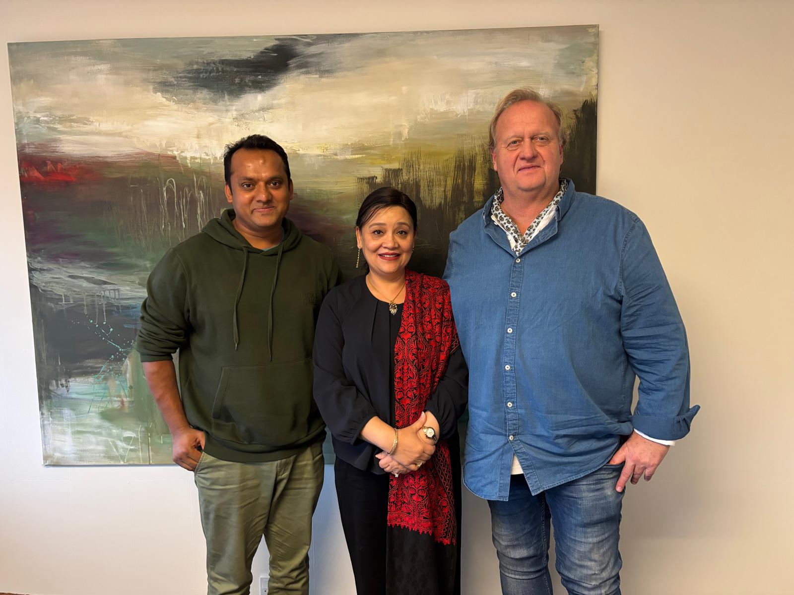 Ambassador Tuladhar Explores Collaboration with Lemon Cox Group in Denmark