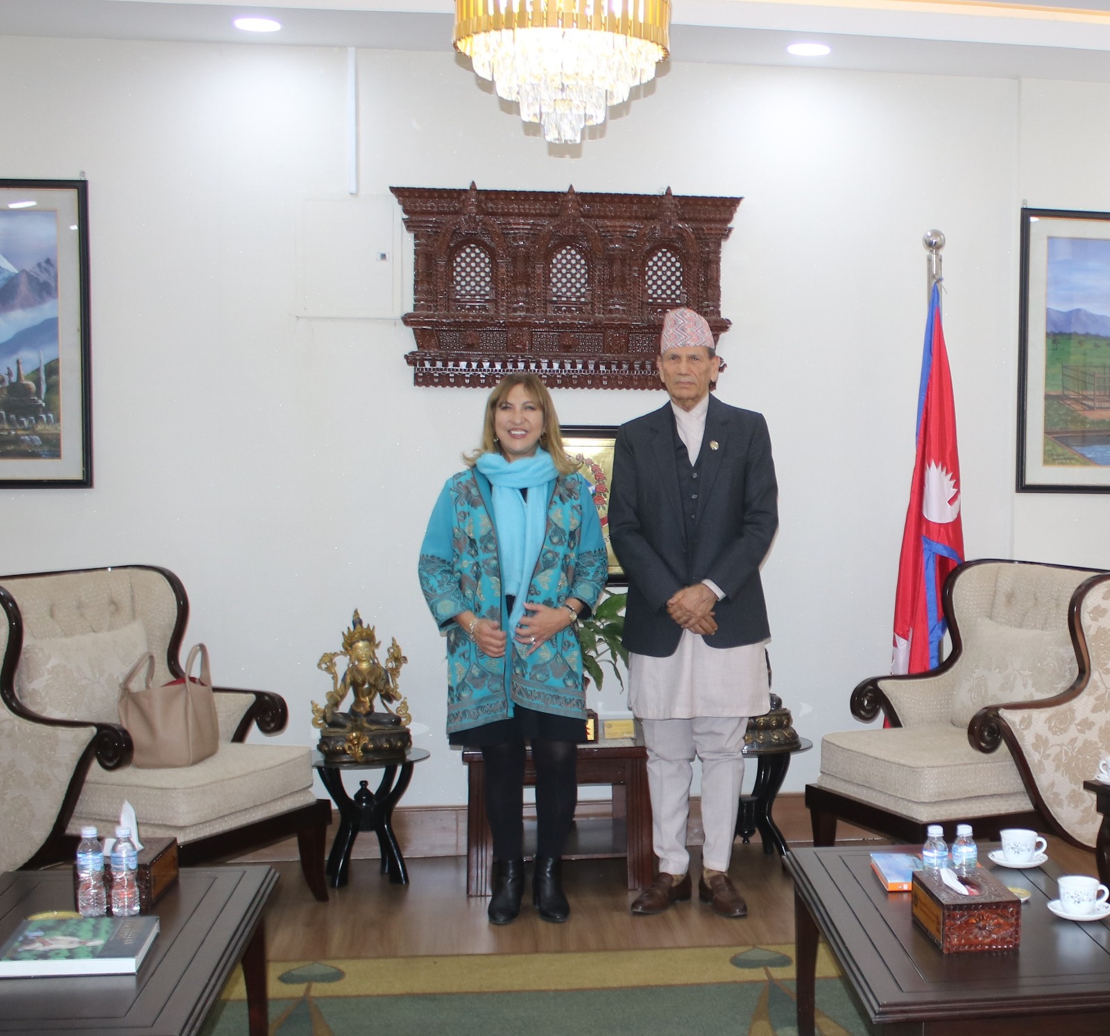 UNRC Hanaa Meets Foreign Minister Sharma