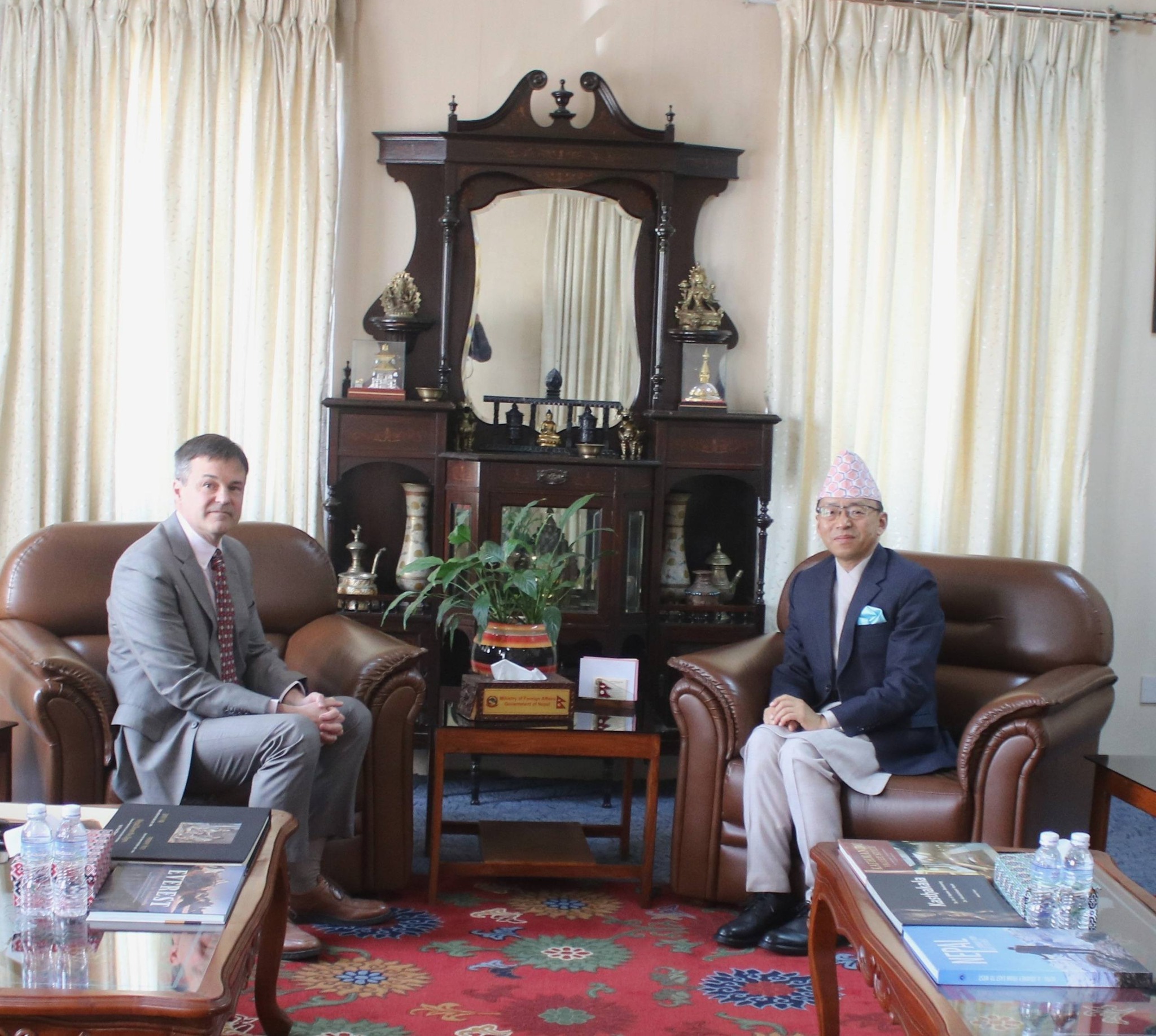 U.S. Chargé d’Affaires Scott Urbom Pays Courtesy Call on Foreign Secretary Amrit Rai