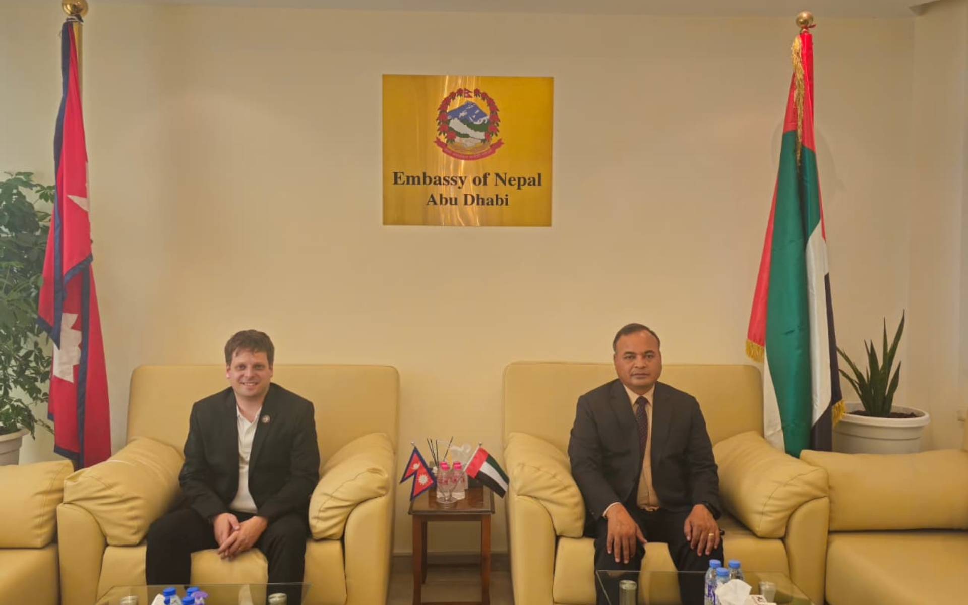 Ambassador Chhetri Meets Build Up Nepal Founder