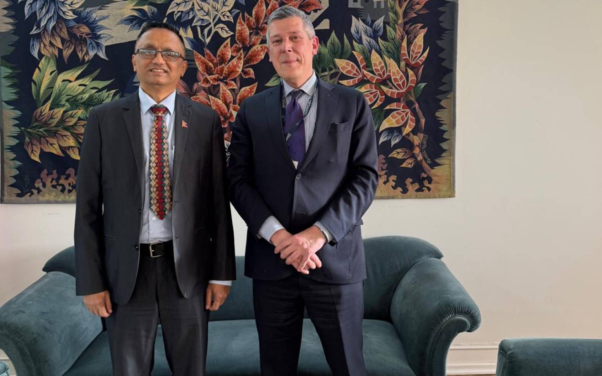 Ambassador Poudel Pays Courtesy Call on Portuguese Official