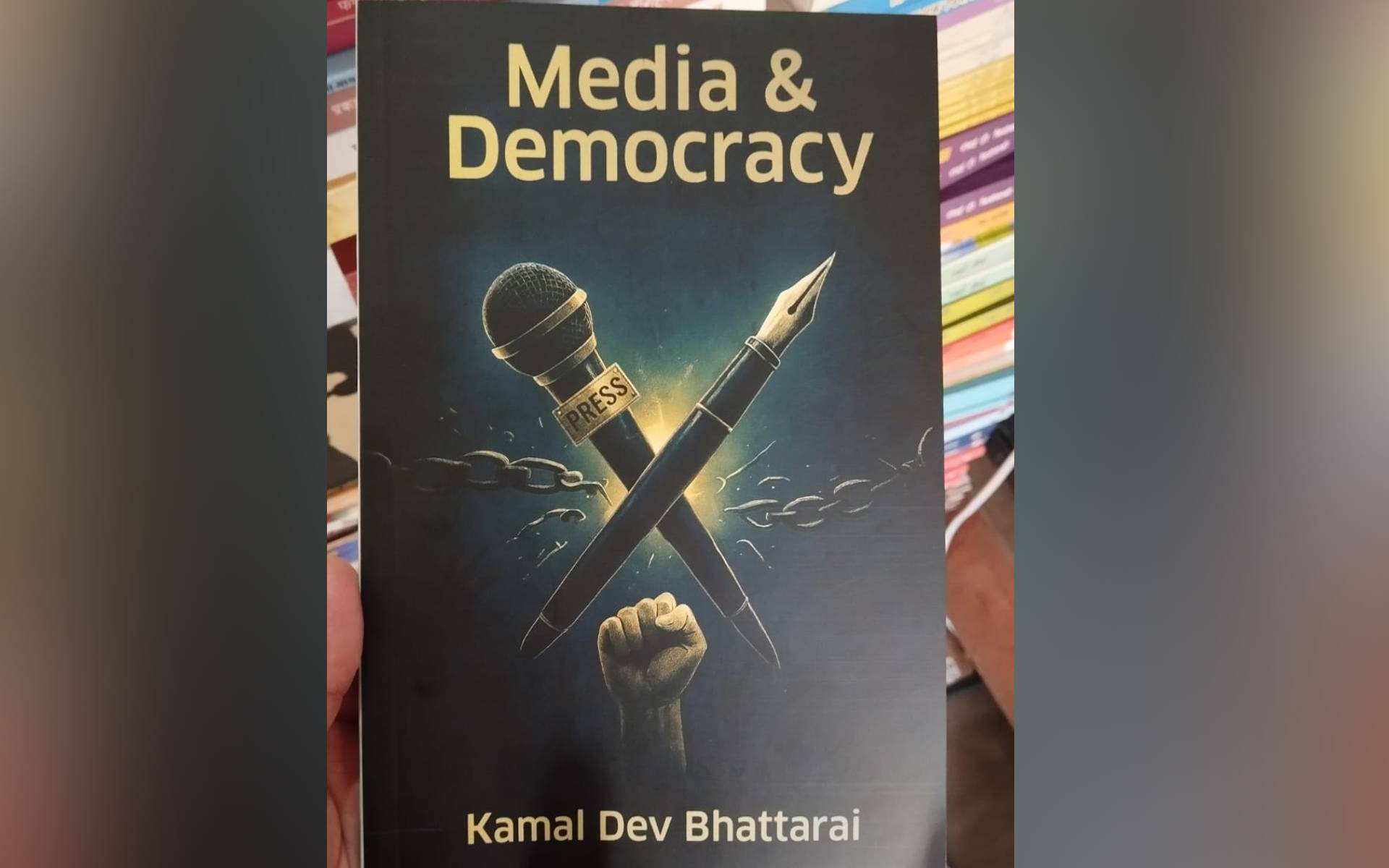 Journo Bhattarai Releases New Book on Media and Democracy