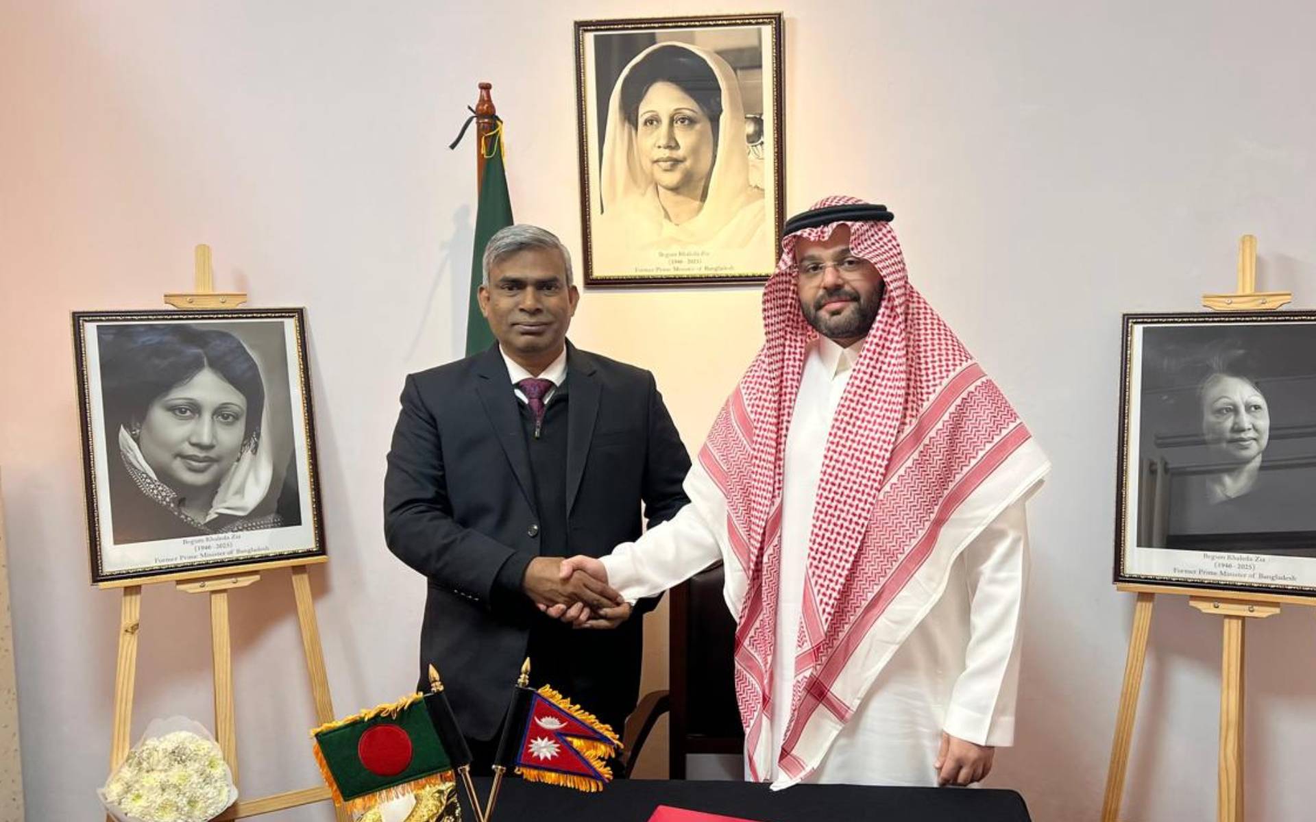 Diplomatic Community Signs Condolence Book at Bangladesh Embassy Kathmandu