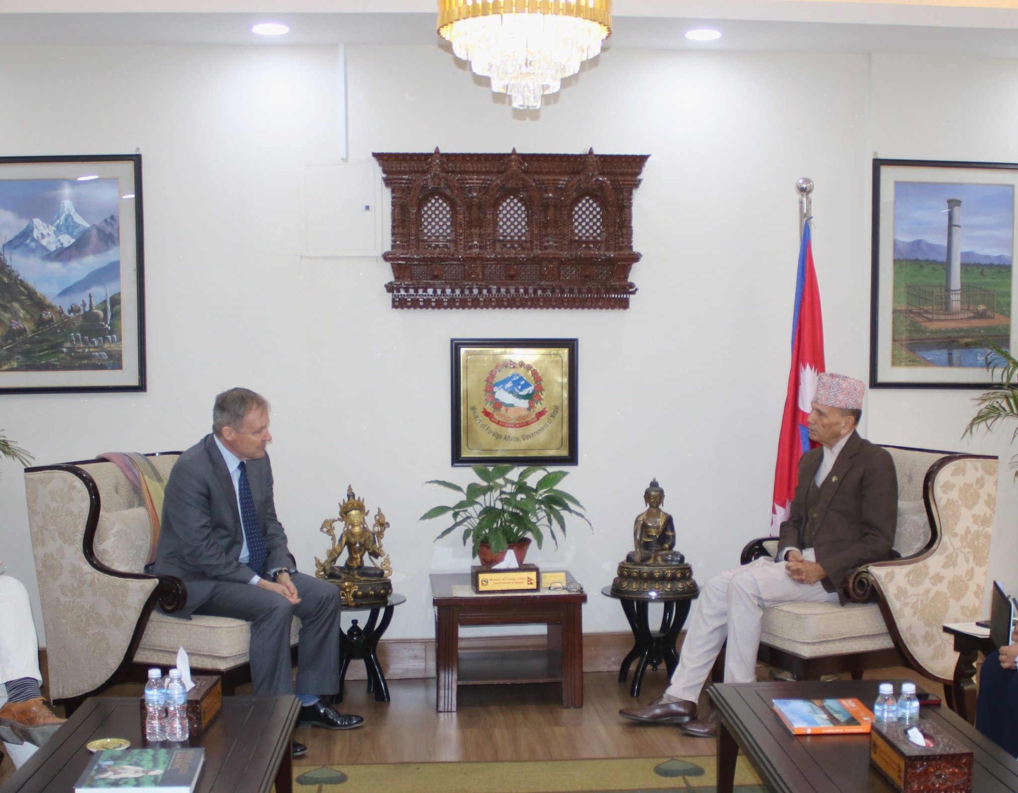British Ambassador Fenn Meets Foreign Affairs Minister Sharma