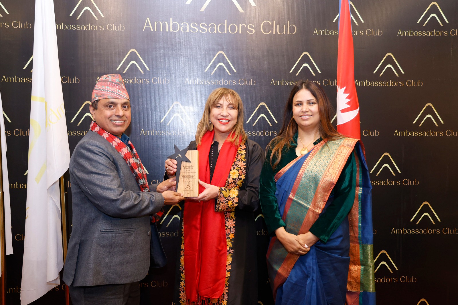 UNRC-Nepal Hanaa Singer-Hamdy Awarded the `Recognition Award 2025´ by the Ambassadors Club Nepal