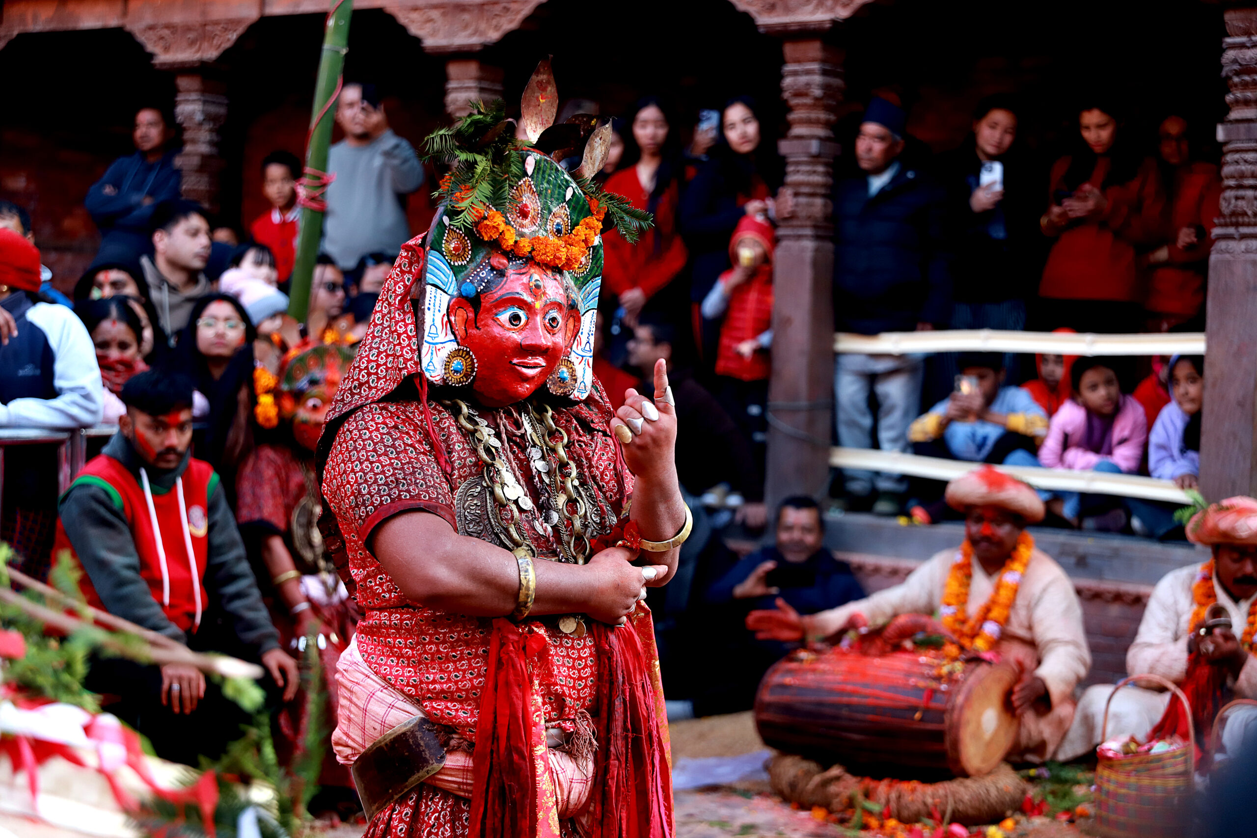 Ancient Khat Jatra Brings Navadurga Traditions to Life in Thecho