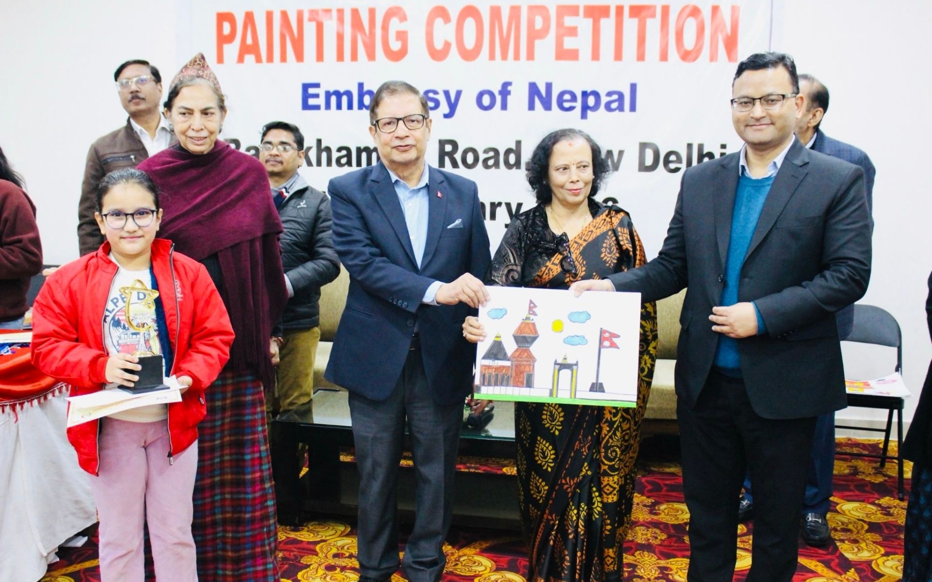 Nepal Embassy in India Hosts Painting Competition to Promote Nepal’s Heritage