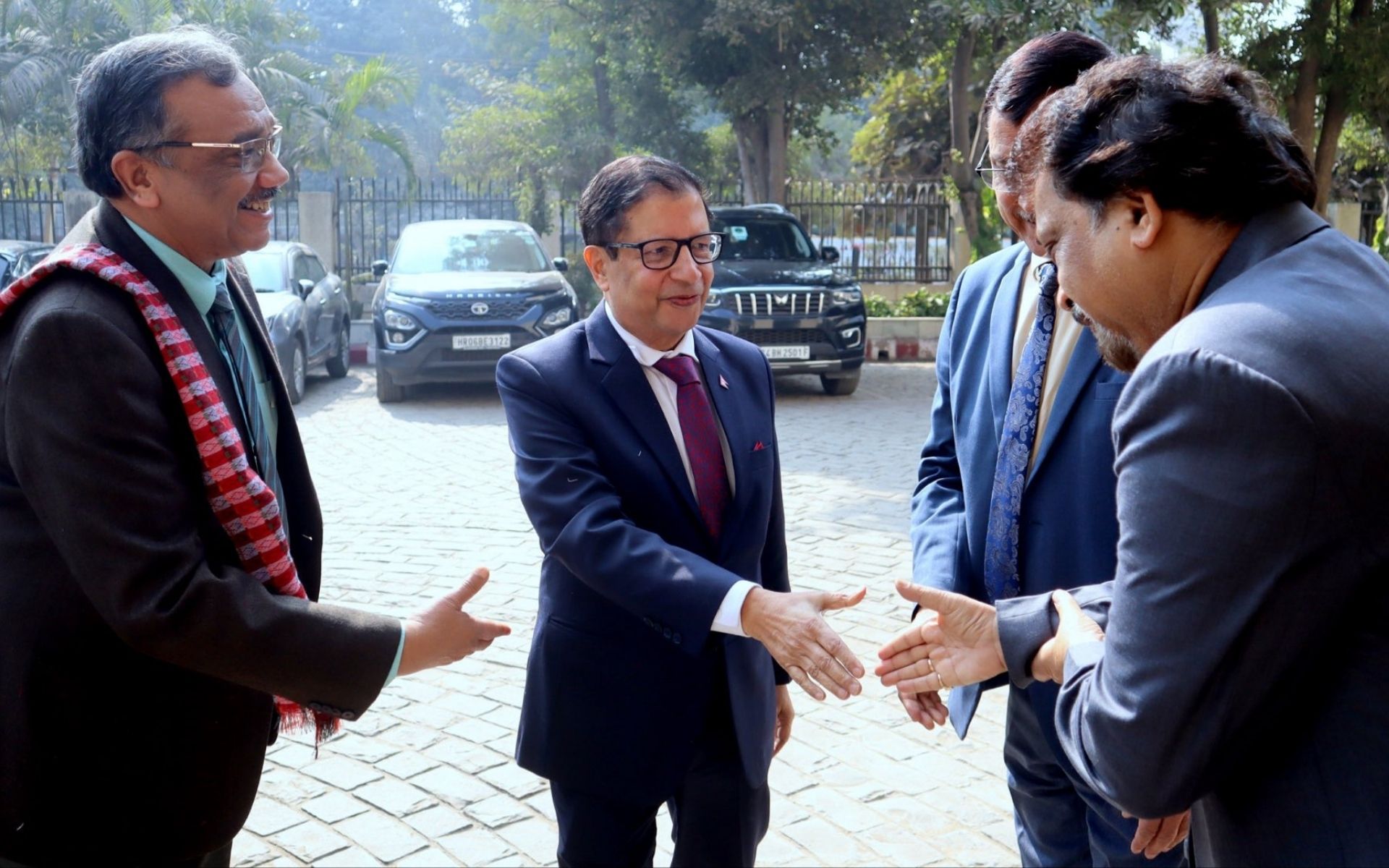 Nepal’s Ambassador to India Sharma Visits National Institute of Banking Studies in Noida