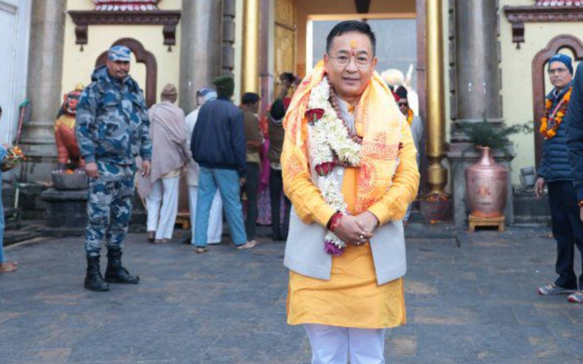 Sikkim Chief Minister Visits Pashupatinath Temple
