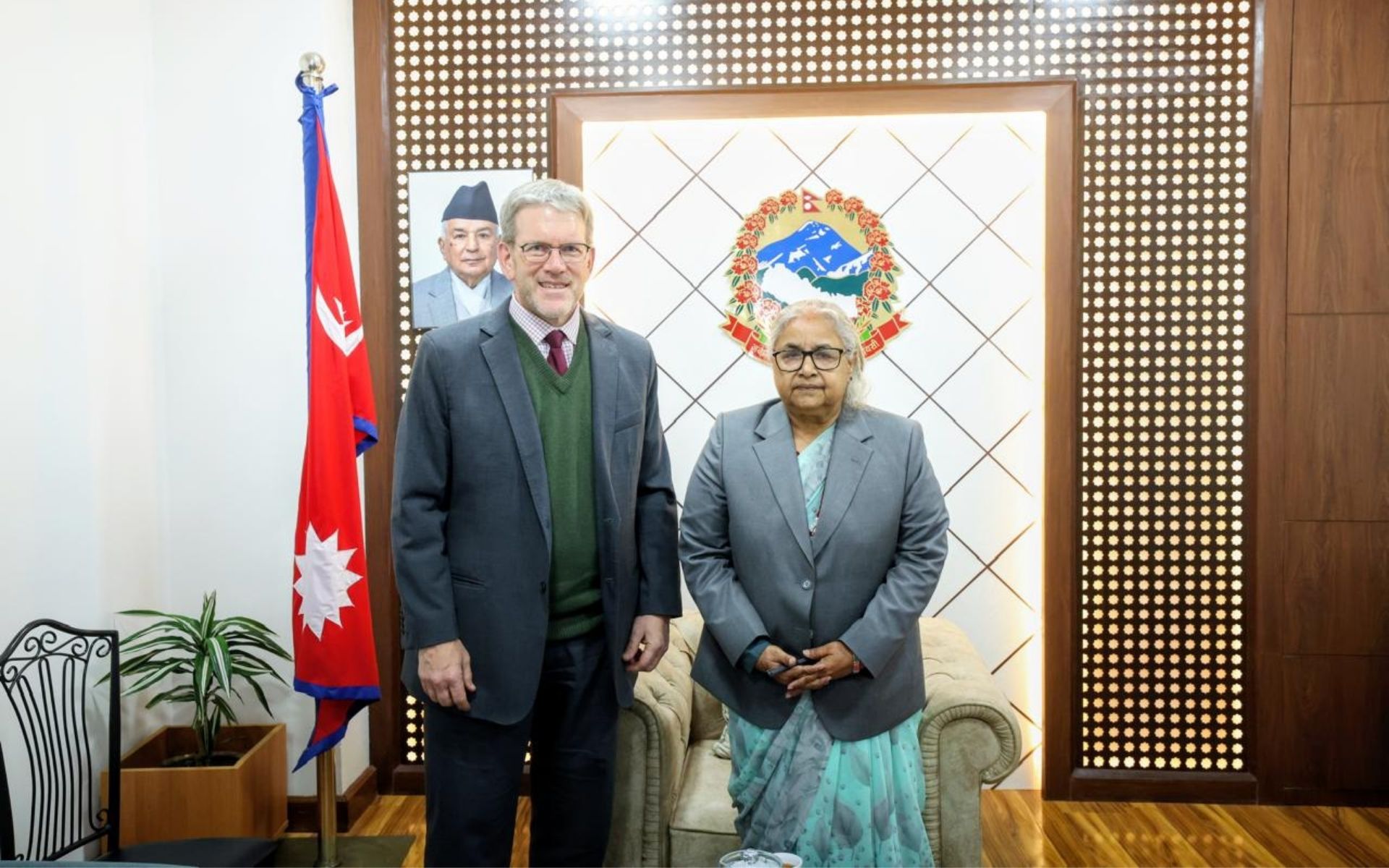 US Ambassador Thompson Meets Prime Minister Karki