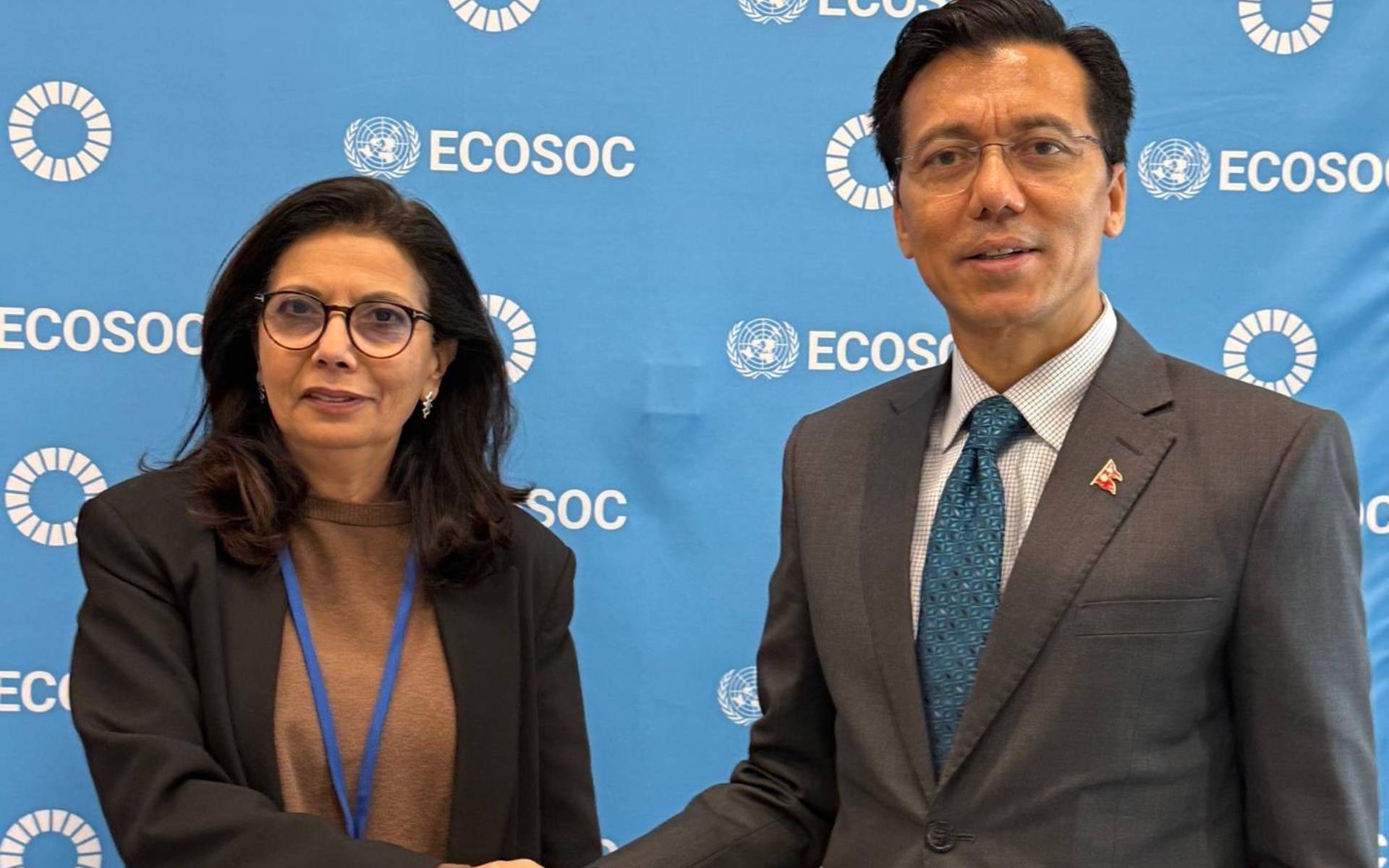 ECOSOC President  Thapa Meets SRSG on Violence Against Children