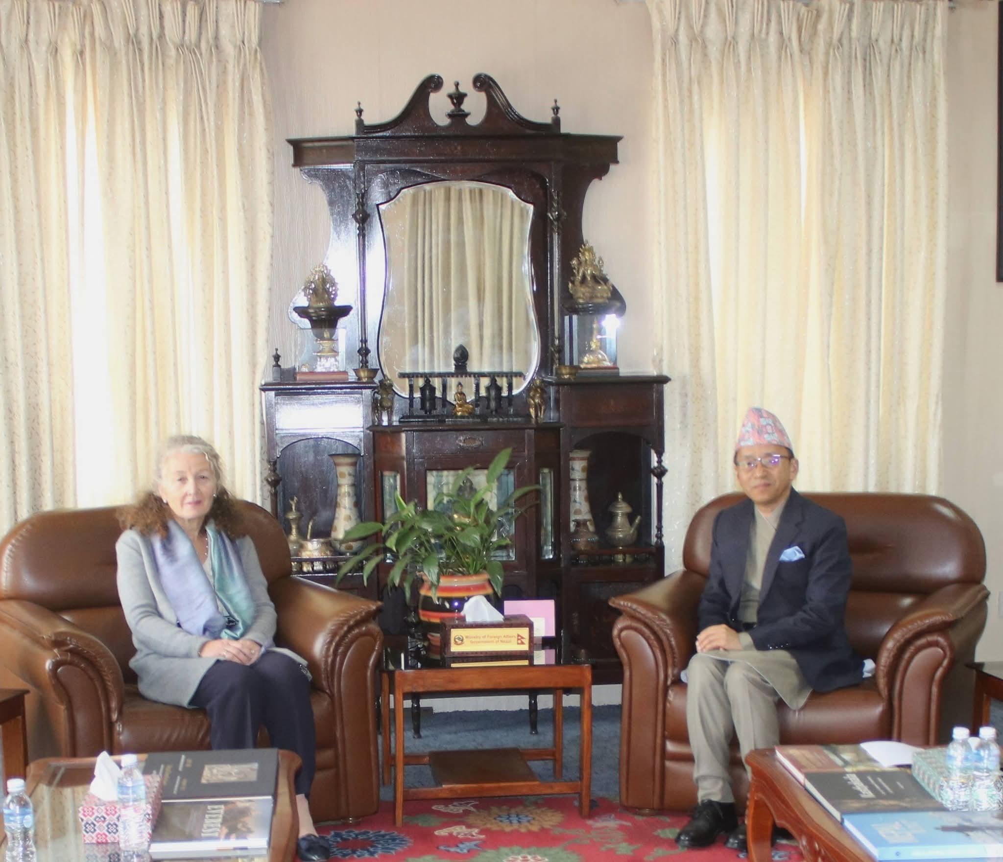 New UN Resident Coordinator Yahia Calls on Foreign Secretary Rai
