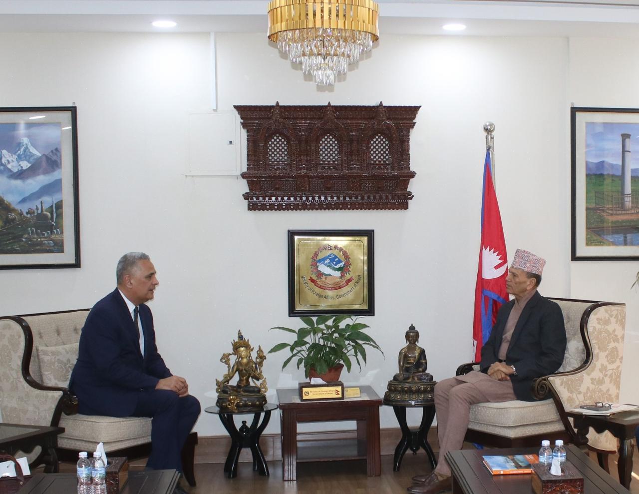 New Zealand Envoy Rata Meets Foreign Minister Sharma