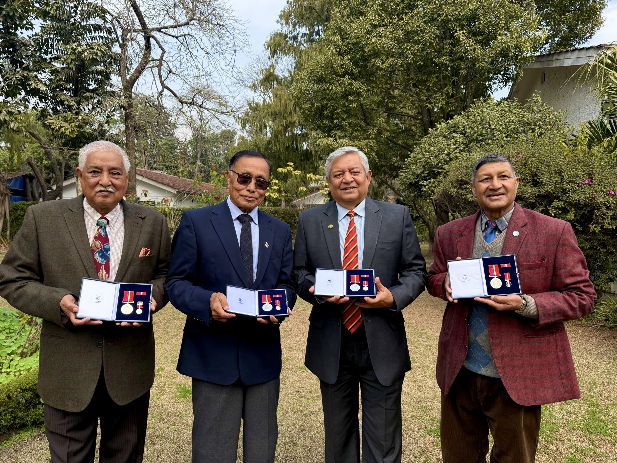 Retired Nepali Army Officers Honoured with Sandhurst Medals