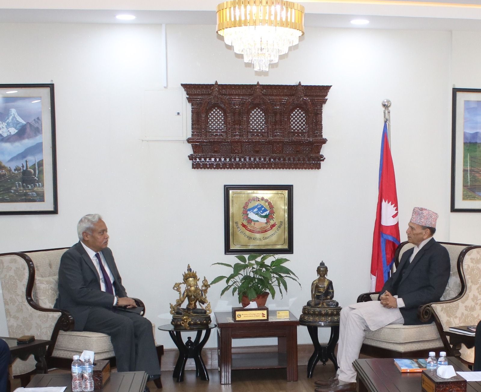 Indian Ambassador Srivastava Meets Foreign Minister Sharma