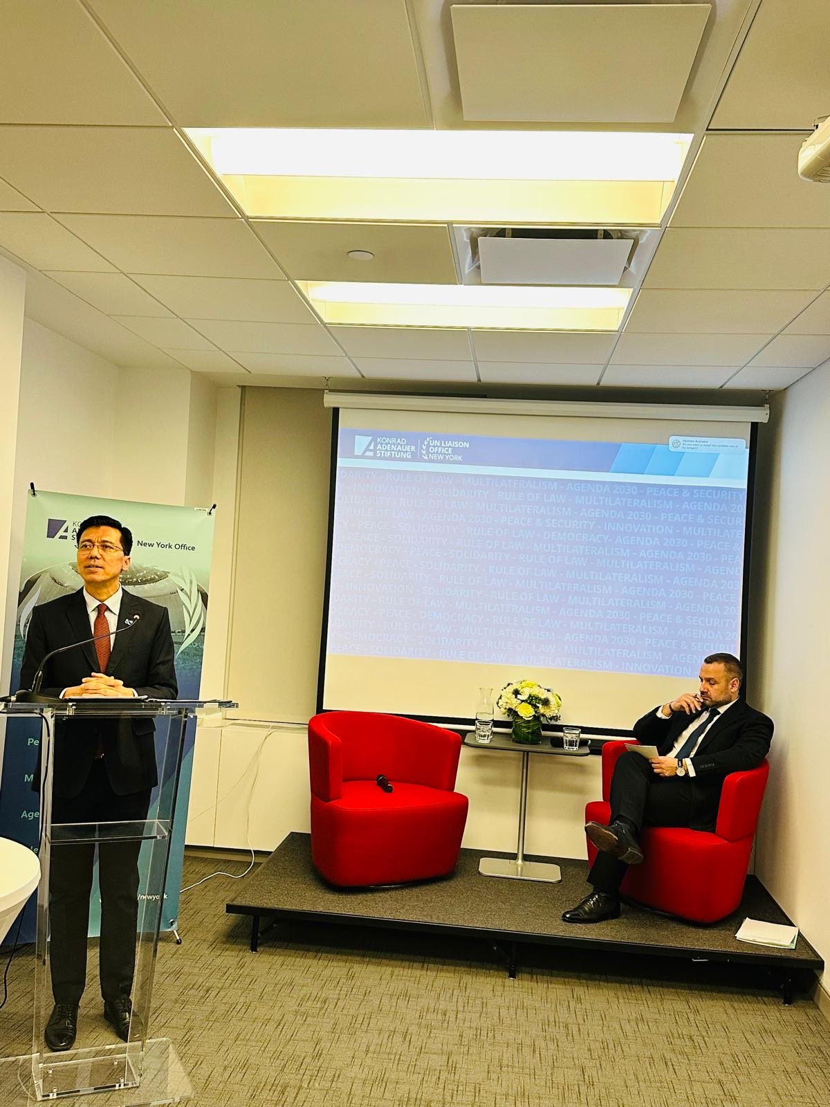 ECOSOC President Thapa Calls for Renewed Multilateral Cooperation at KAS NY Annual Adenauer Address