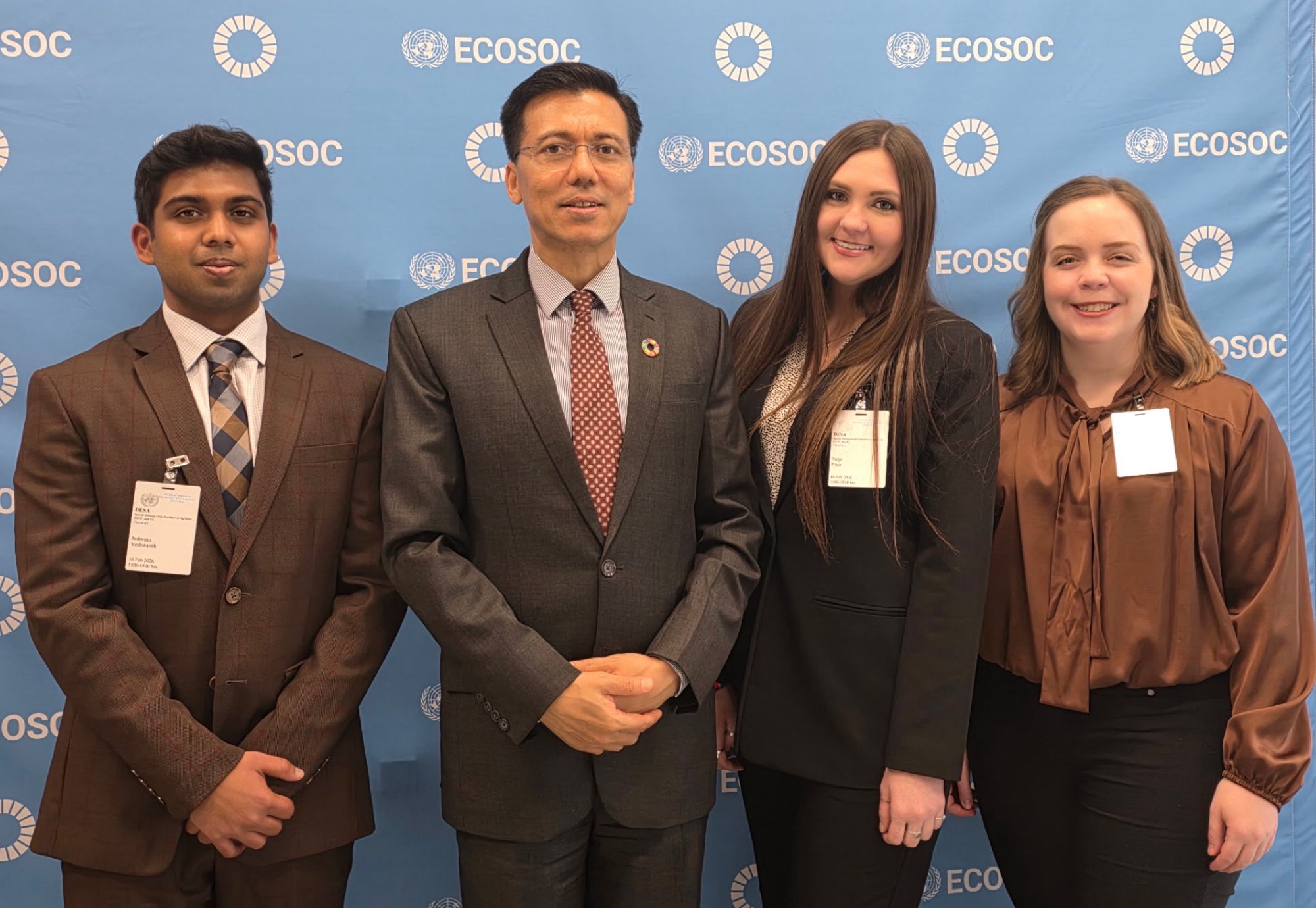 ECOSOC President Thapa Meets Youth Innovators