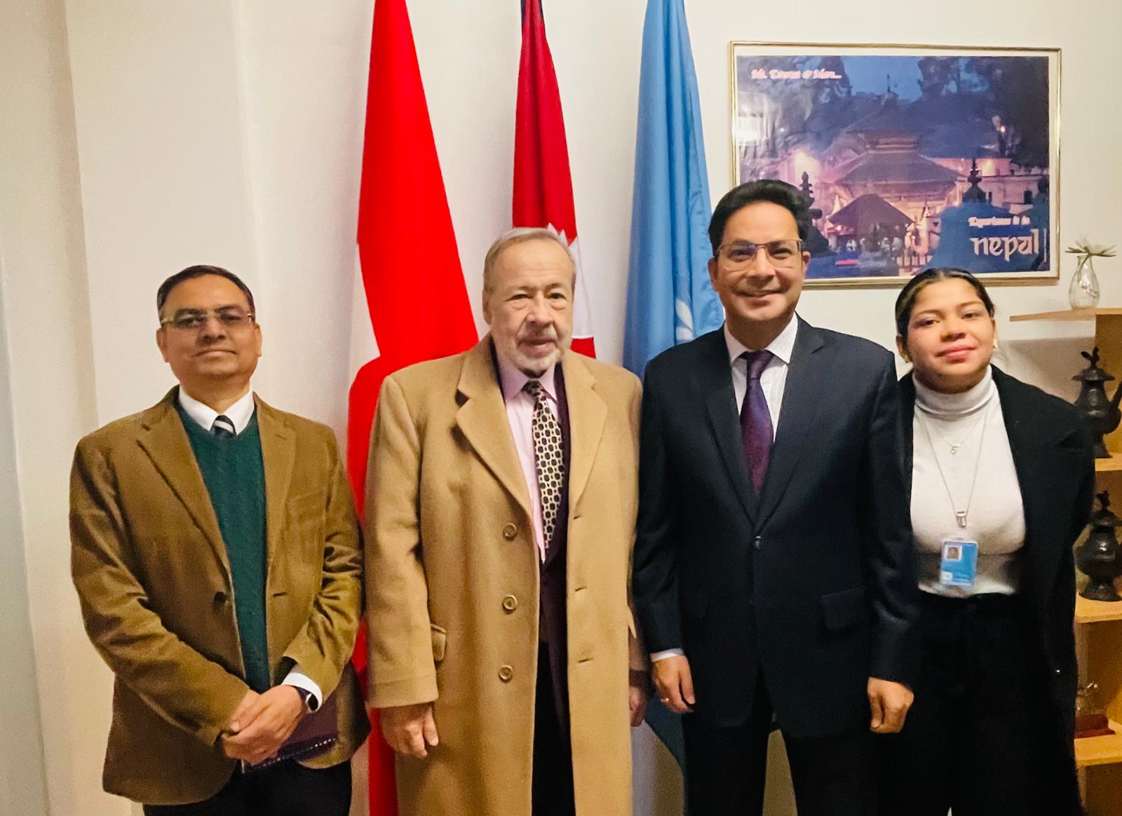 Nepal and Colombia Envoys Discuss Multilateral Cooperation in Geneva