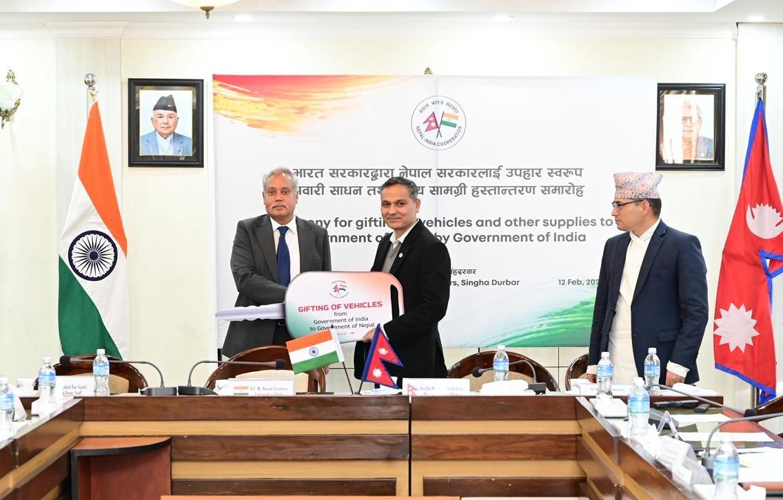 India Hands Over the Third Tranche of Election-related Assistance to Nepal