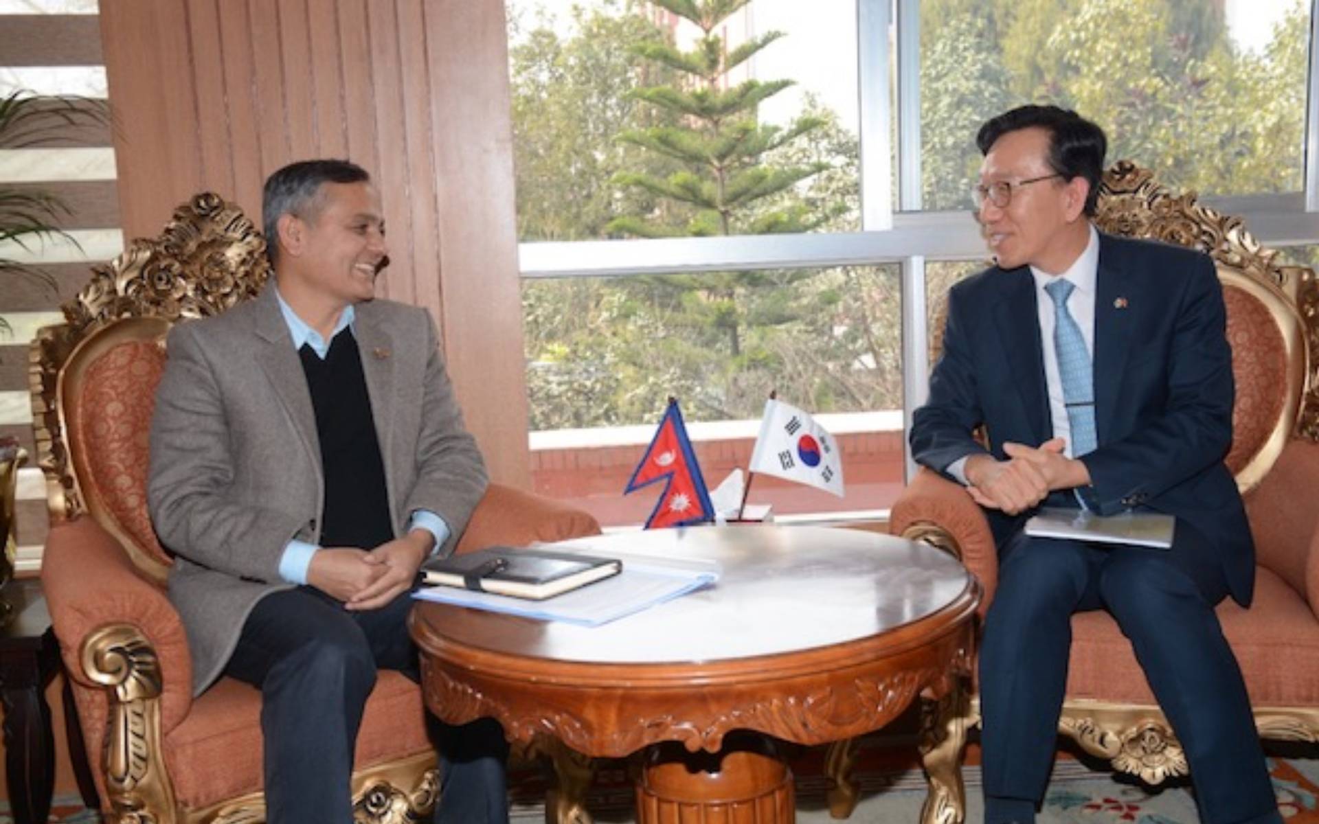 Korean Ambassador Park Meets Home Minister Aryal