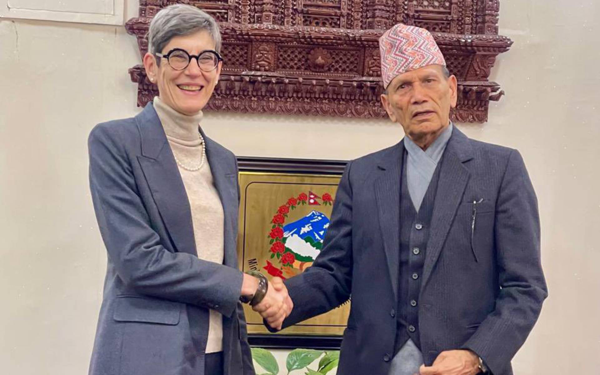 Swiss Ambassador Meets Foreign Minister Sharma