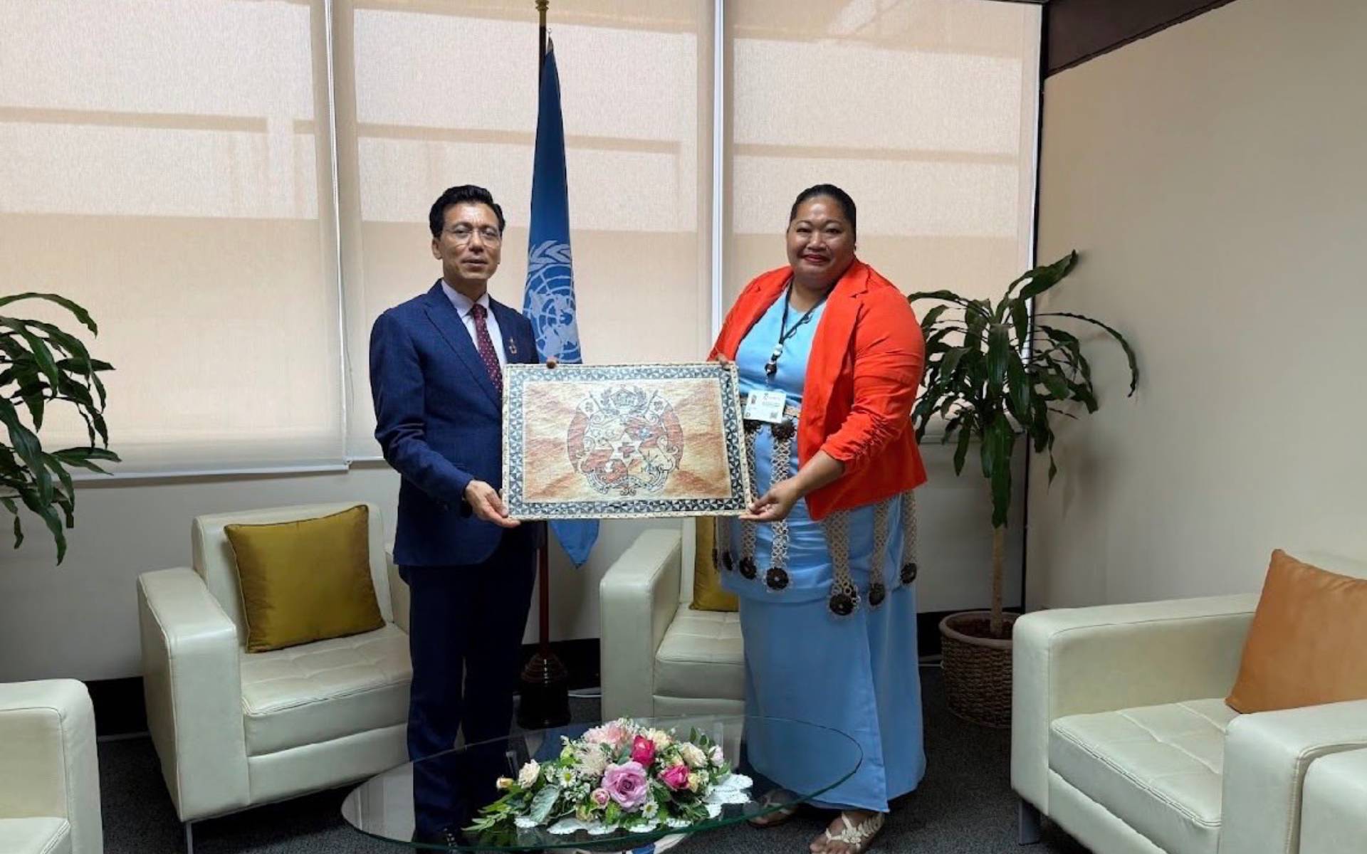 ECOSOC President Thapa Meets Tonga Minister at Asia-Pacific Forum on Sustainable Development