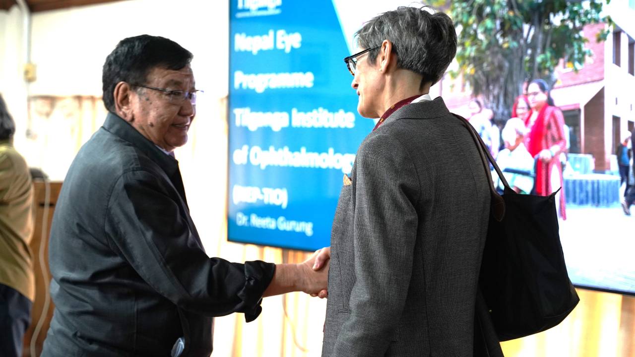 Swiss Ambassador Meuwly Visits Tilganga Institute of Ophthalmology