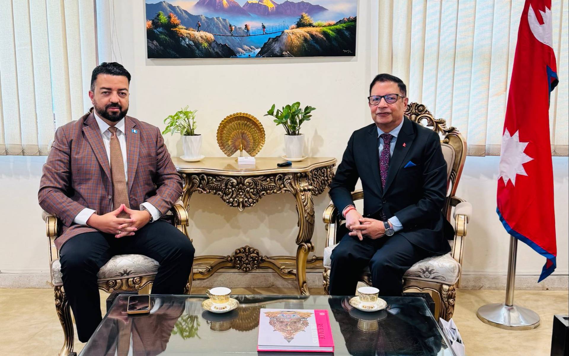 Ambassador Sharma Meet Ambassadors of Guatemala and Senegal