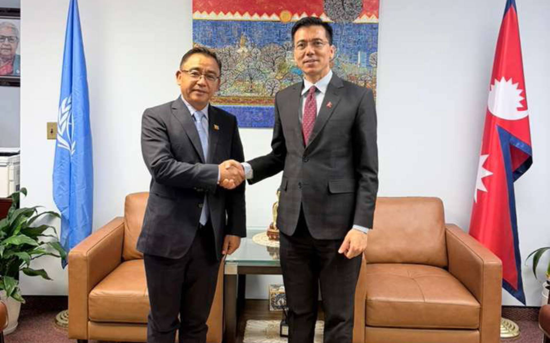 Ambassador Thapa Welcomes Newly Appointed Permanent Representative of Bhutan
