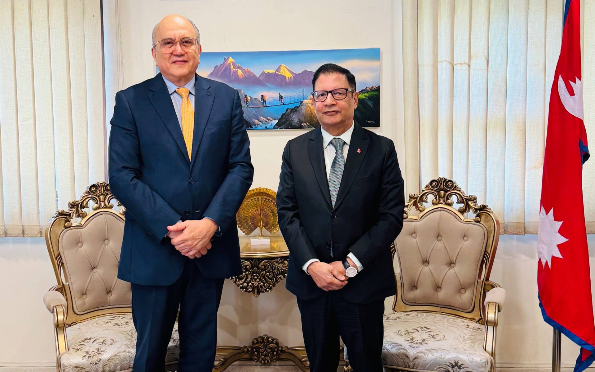 Ambassador Sharma Receives Ambassador of El Salvador to India and Nepal in New Delhi