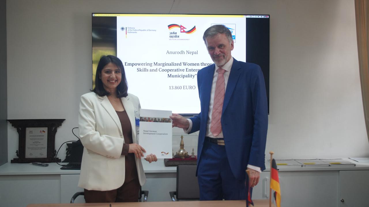 German Embassy Supports Four Development Projects in Nepal