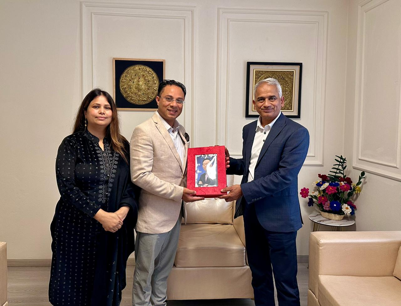 President Amb. Dr. Sarmila Receives Prof. Dr. Bhagawan at the Ambassadors Club Nepal, Discusses Health Diplomacy