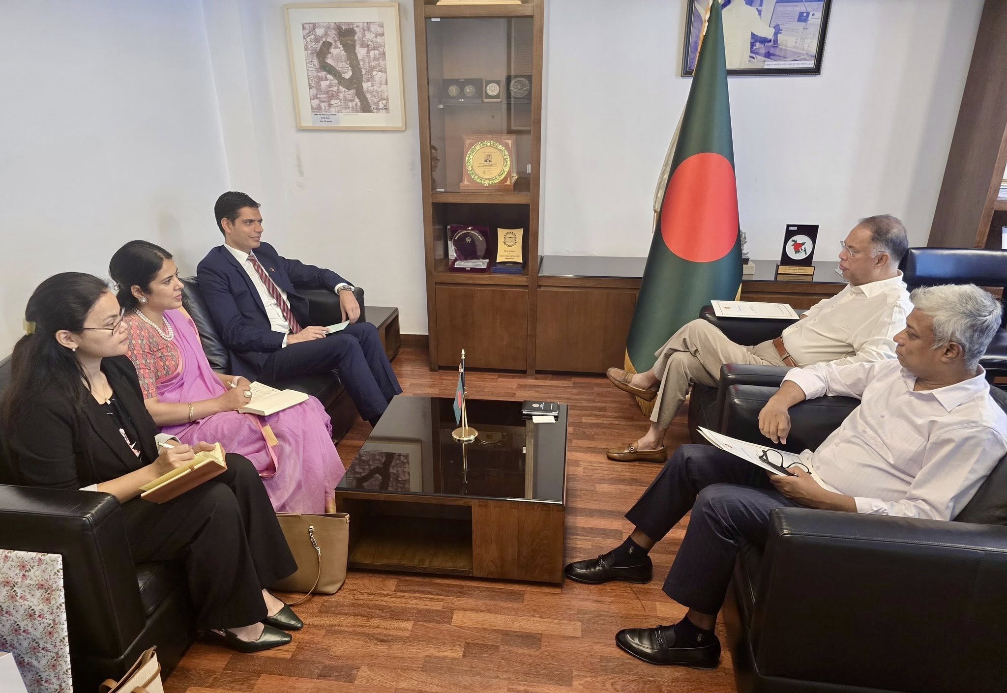 Ambassador Bhandari Meets Power, Energy, and Mineral Resources Minister and State Minister in Dhaka