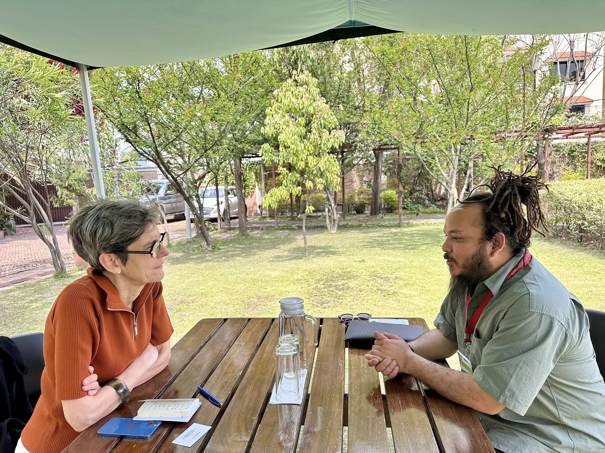 Swiss Ambassador Meuwly Meets with Filmmaker Min Bhamto