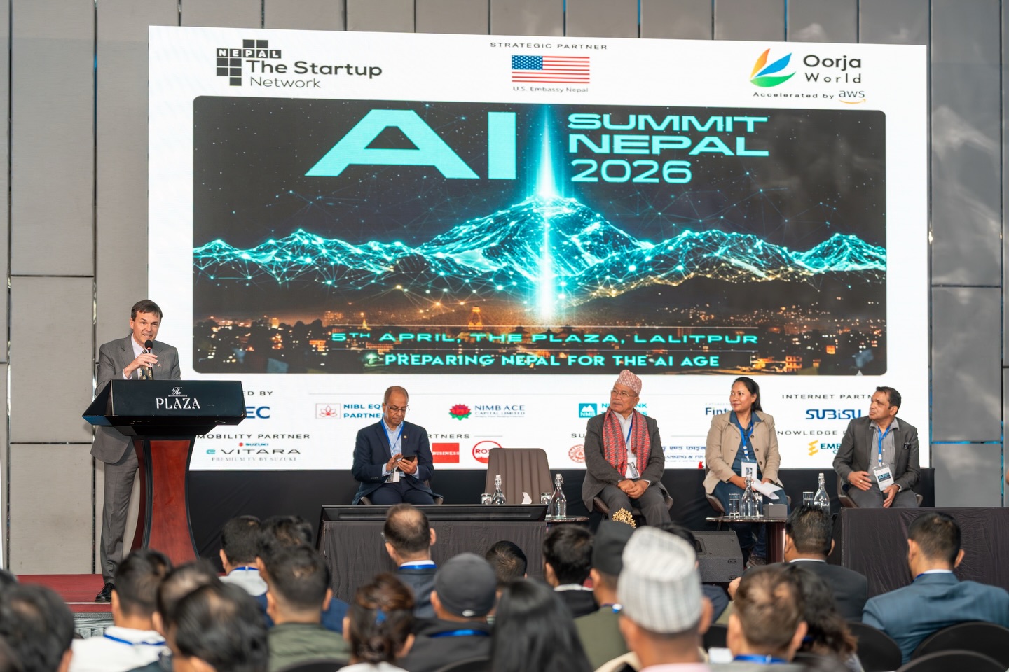 US Embassy’s Charge d’Affaires Urbom Attends AI Summit Nepal 2026