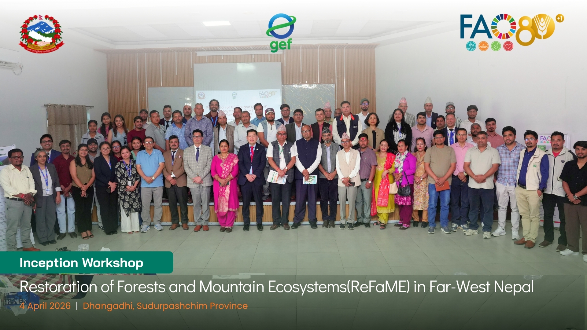 FAO and Government of Nepal Organizes Inception Workshop of ReFaME