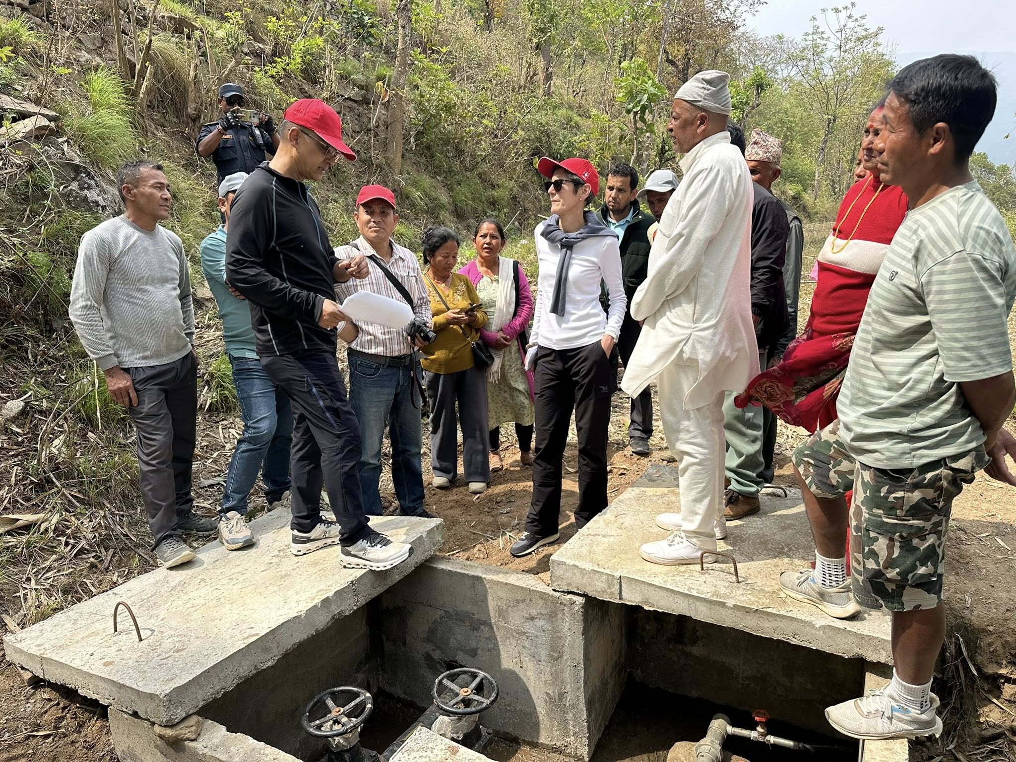 Swiss Ambassador Meuwly Visits Swiss-funded Irrigation Project in Bhojpur