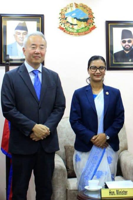 Japanese Ambassador Maeda Pays Courtesy Call on Law Minister Gautam