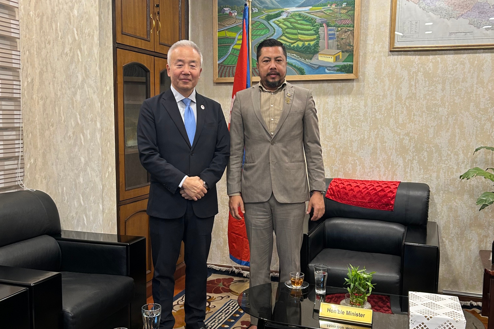 Japanese Ambassador Maeda Pays Courtesy Call on Energy Minister Shrestha