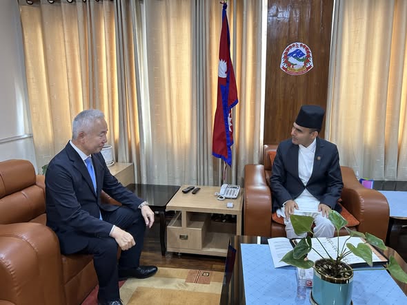 Japanese Ambassador Maeda Pays Courtesy Call on Communications Minister Timilsina