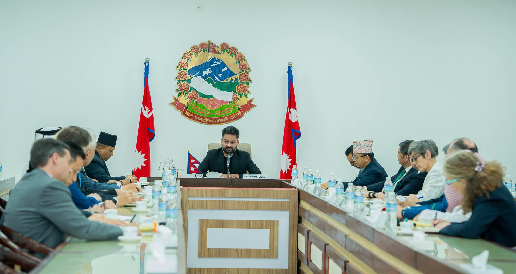 Diplomatic Missions in Kathmandu Pay Joint Courtesy call on Prime Minister Shah