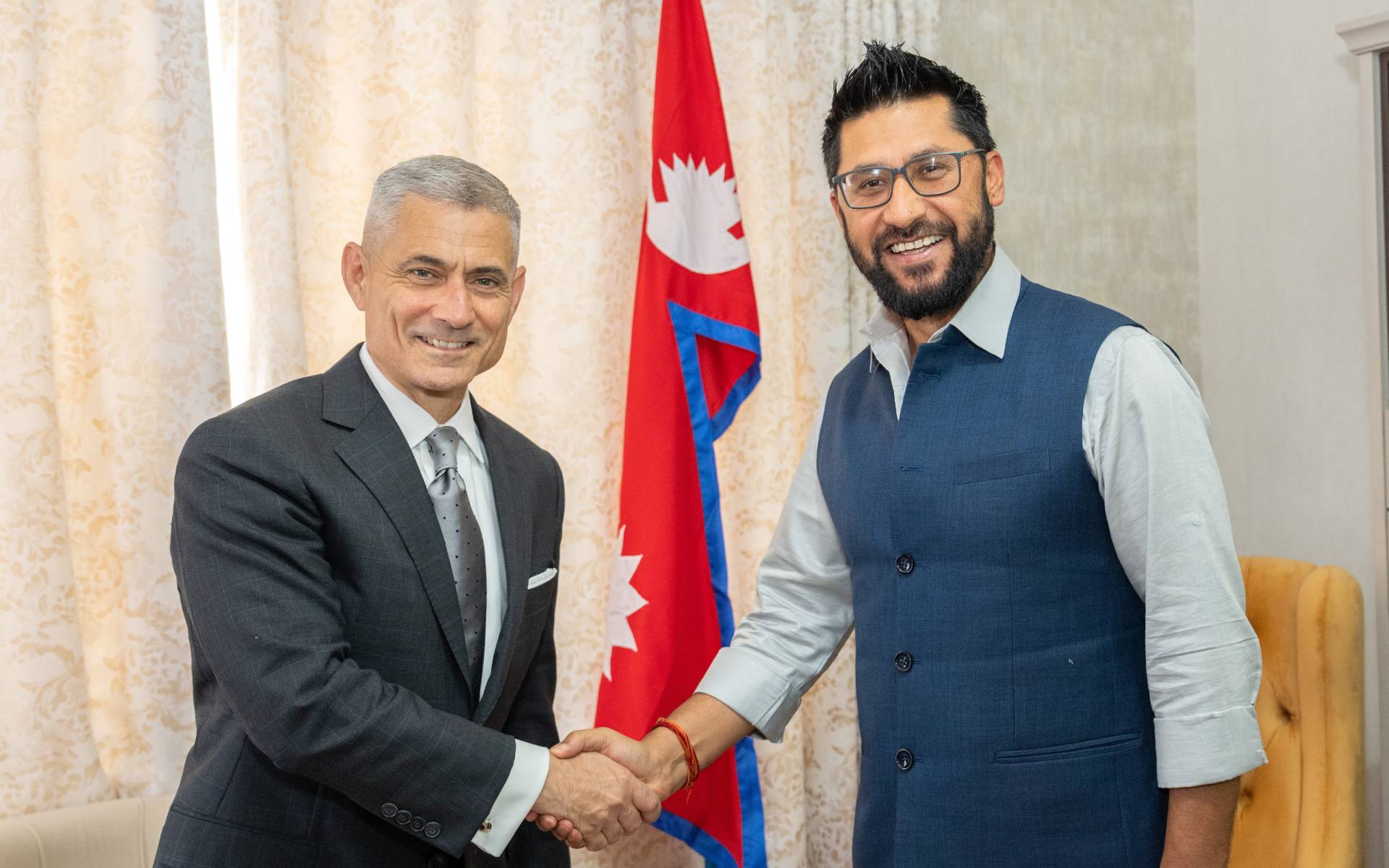 US Secretary Kapur Meets with RSP Chair Rabi Lamichhane