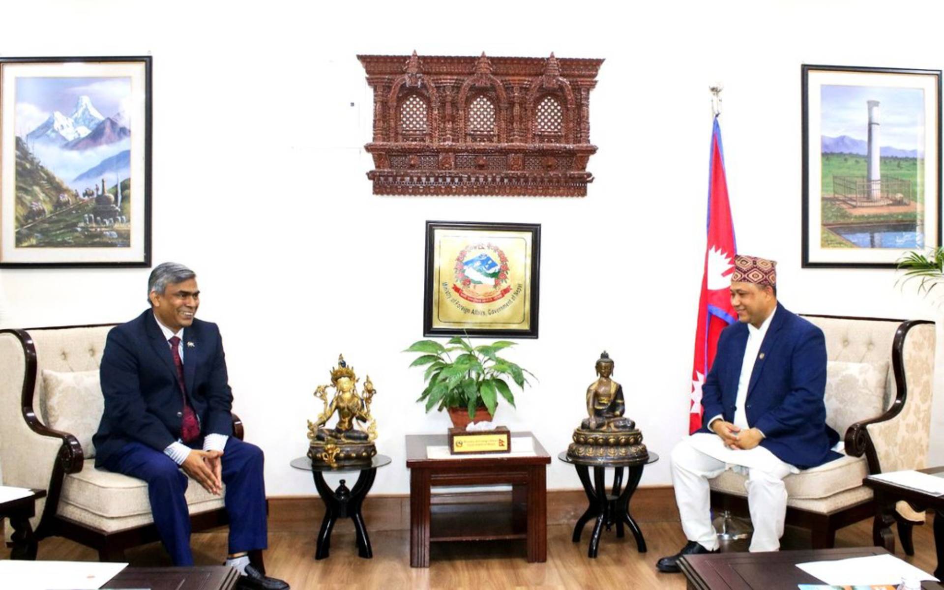 Foreign Affairs Minister Khanal Receives Bangladesh Ambassador Rahman