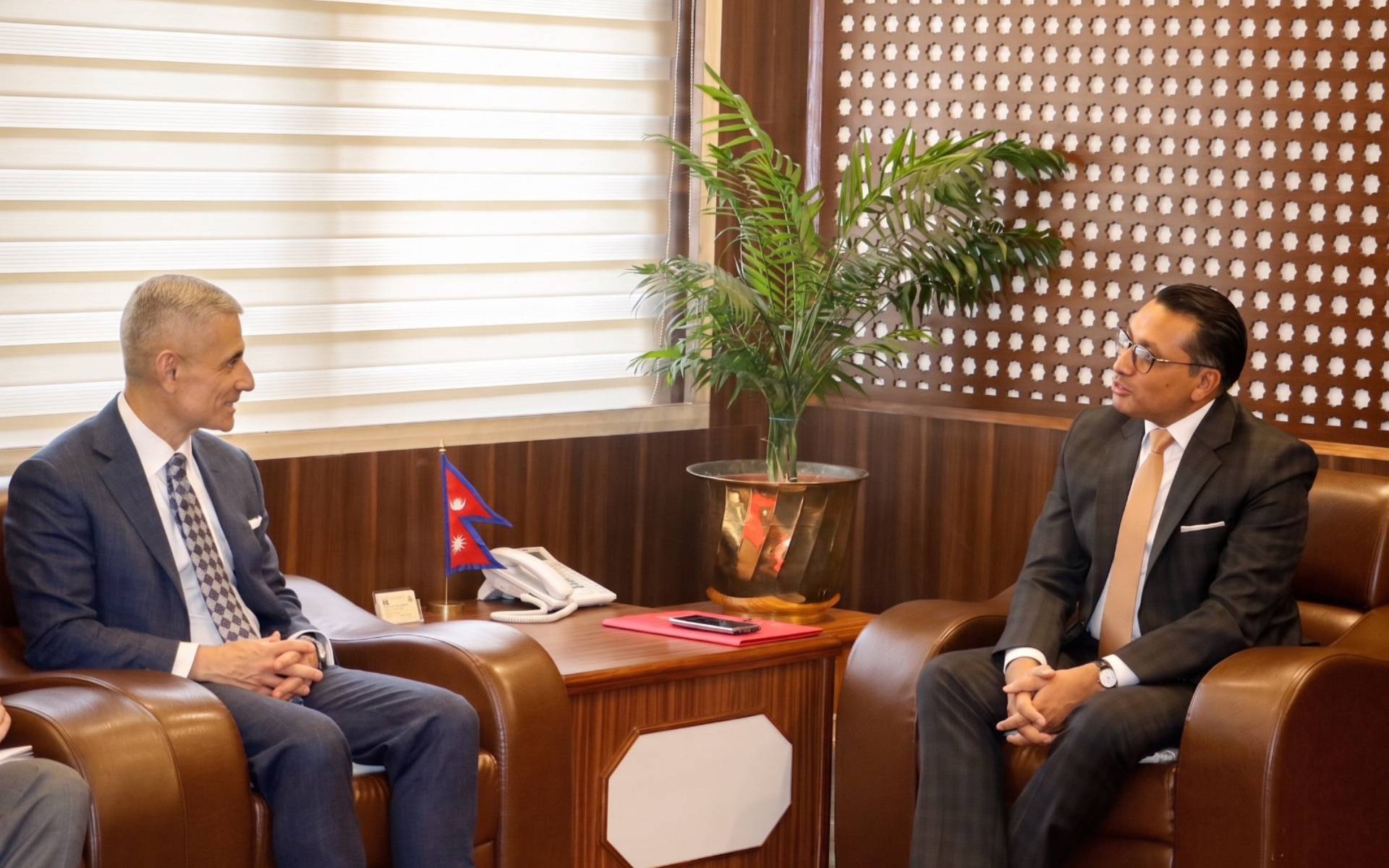 Finance Minister Wagle Holds a Meeting with US Assistant Secretary Kapur